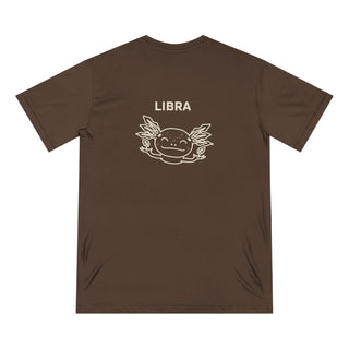 Libra Zodiac T Shirt | Organic Cotton | Sustainable Axolotl Apparel - ouraxo
