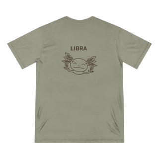Libra Zodiac T Shirt | Organic Cotton | Sustainable Axolotl Apparel - ouraxo