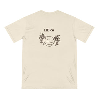 Libra Zodiac T Shirt | Organic Cotton | Sustainable Axolotl Apparel - ouraxo