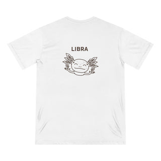 Libra Zodiac T Shirt | Organic Cotton | Sustainable Axolotl Apparel - ouraxo