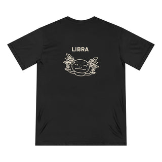 Libra Zodiac T Shirt | Organic Cotton | Sustainable Axolotl Apparel - ouraxo
