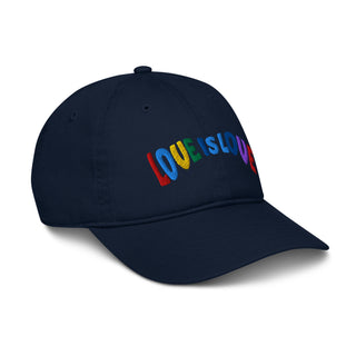 "LOVE IS LOVE" HAT 100% ORGANIC COTTON - ouraxo
