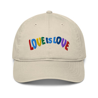 "LOVE IS LOVE" HAT 100% ORGANIC COTTON - ouraxo