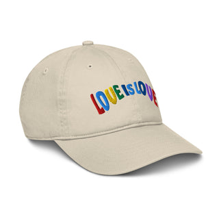 "LOVE IS LOVE" HAT 100% ORGANIC COTTON - ouraxo