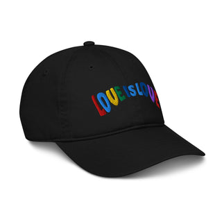 "LOVE IS LOVE" HAT 100% ORGANIC COTTON - ouraxo