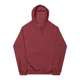 LOVE U Unisex Eco Raglan Hoodie (Embroidery) - ouraxo