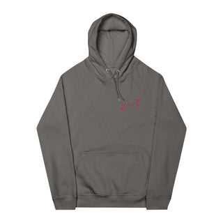 LOVE U Unisex Eco Raglan Hoodie (Embroidery) - ouraxo