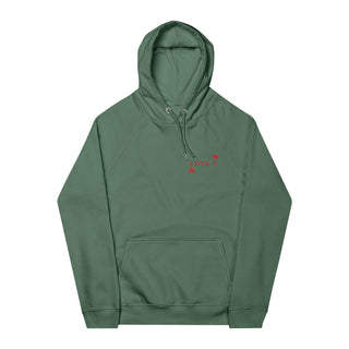 LOVE U Unisex Eco Raglan Hoodie (Embroidery) - ouraxo