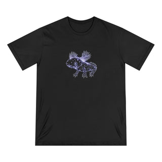 Organic T-shirt - Axolotlastrology Fantasy Constellation Blue - ouraxo