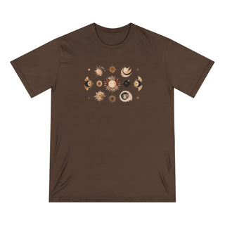 Organic T-shirt Axolotlastrology Fantasy Constellation Sun Positions - ouraxo