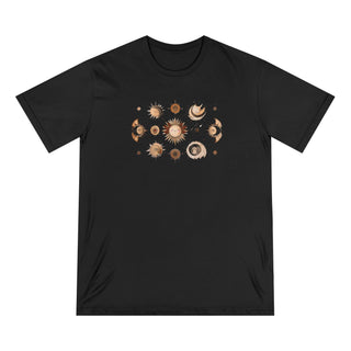 Organic T-shirt Axolotlastrology Fantasy Constellation Sun Positions - ouraxo