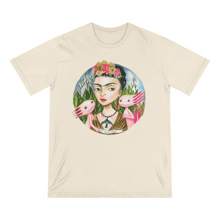 ourAXO X Artist hand drawn by our in - house artist inspired by Frida Kahlo - 100% organic t-shirt. - ouraxo