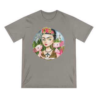 ourAXO X Artist hand drawn by our in - house artist inspired by Frida Kahlo - 100% organic t-shirt. - ouraxo