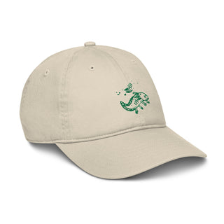 "PISCES SIGN" ZODIAC COLLECTION - 100% CERTIFIED ORGANIC COTTON HAT WITH EMBROIDERYj - ouraxo