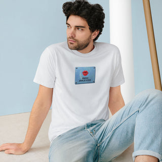 "PRESS KISS ' T - SHIRT - 100% ORGANIC COTTON - ouraxo