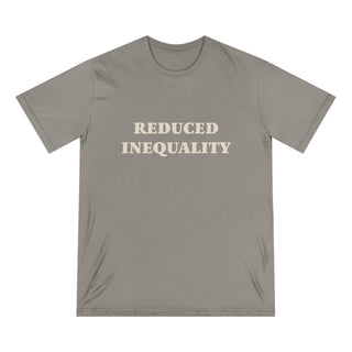 "REDUCE INEQUALITY" CAUSE T - SHIRT: 100% CERTIFIED ORGANIC COTTON - ouraxo
