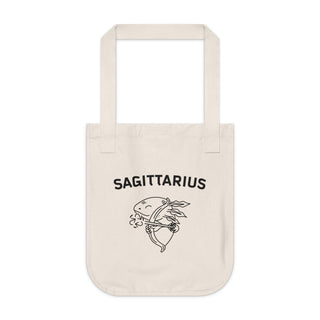 "SAGITTARIUS SIGN" TOTE BAG FROM ZODIAC COLLECTION - 100% CERTIFIED ORGANIC COTTON CANVAS - ouraxo