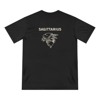 Sagittarius Zodiac T Shirt | Organic Cotton | Sustainable Axolotl Apparel - ouraxo