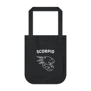 "SCORPIO SIGN" TOTE BAG FROM ZODIAC COLLECTION - 100% CERTIFIED ORGANIC COTTON CANVAS - ouraxo