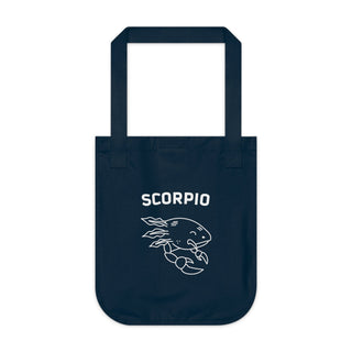 "SCORPIO SIGN" TOTE BAG FROM ZODIAC COLLECTION - 100% CERTIFIED ORGANIC COTTON CANVAS - ouraxo