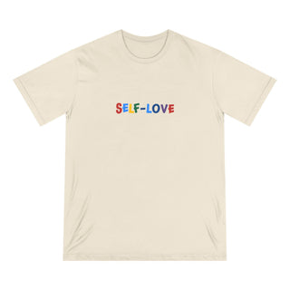 "SELF - LOVE" MULTI - COLOR ORGANIC COTTON T SHIRT - ouraxo