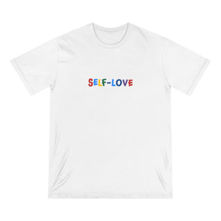 "SELF - LOVE" MULTI - COLOR ORGANIC COTTON T SHIRT - ouraxo
