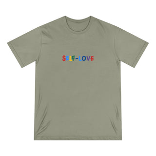 "SELF - LOVE" MULTI - COLOR ORGANIC COTTON T SHIRT - ouraxo