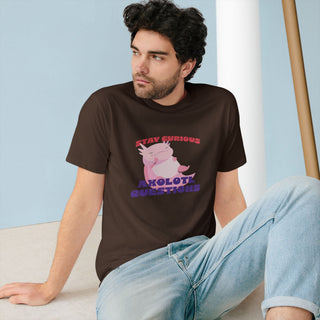 STAY CURIOUS AXOLOTL QUESTIONS T-Shirt - ouraxo