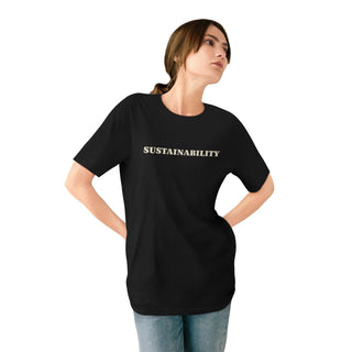 "SUSTAINABILITY" T - SHIRT: 100% CERTIFIED ORGANIC COTTON - ouraxo