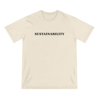 "SUSTAINABILITY" T - SHIRT: 100% CERTIFIED ORGANIC COTTON - ouraxo