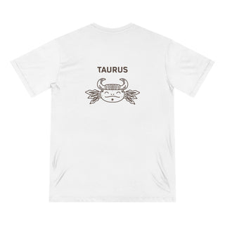 Taurus Zodiac T Shirt | Organic Cotton | Sustainable Axolotl Apparel - ouraxo