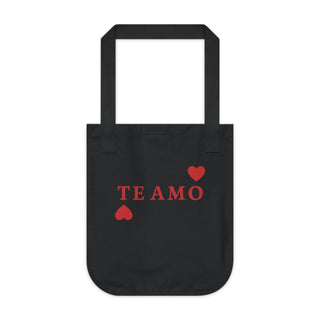 "TE AMO" TOTE BAG ORGANIC COTTON CANVAS - ouraxo