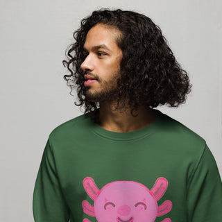 Unisex "Bubbles" Organic Cotton Fleece Crew - ouraxo