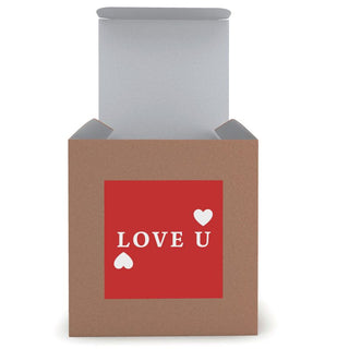 VALENTINES "LOVE U" - 100% VEGAN WAX & RECYCLED GLASS - ouraxo