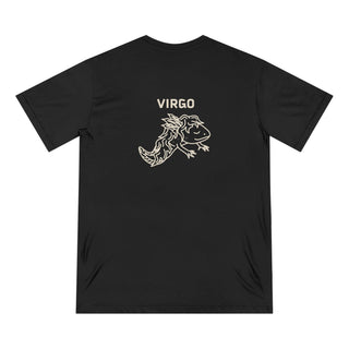 Virgo Zodiac T Shirt | Organic Cotton | Sustainable Axolotl Apparel - ouraxo