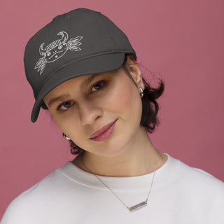 Zodiac hat with Taurus sign. 100% organic cotton. Have fun with astrology personality traits. - ouraxo