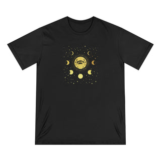 Zodiac & Moons Wheel T Shirt | 100% Organic Cotton | Sustainable Axolotl Apparel - ouraxo