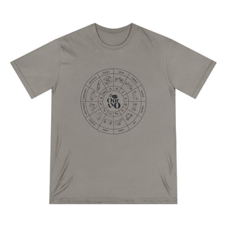 Zodiac Wheel T Shirt | Organic Cotton | Sustainable Axolotl Apparel - ouraxo